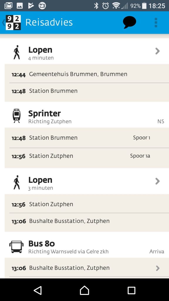 Brummen- Zutphen Zonder toegankelijke planning