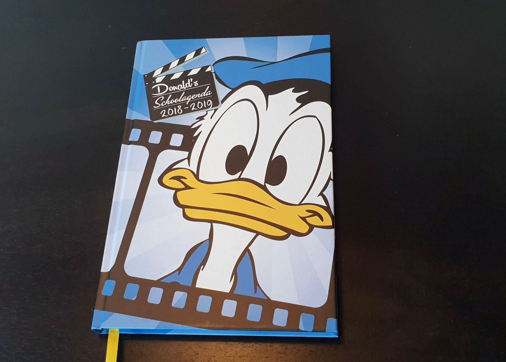 De schoolagenda van Donald Duck.