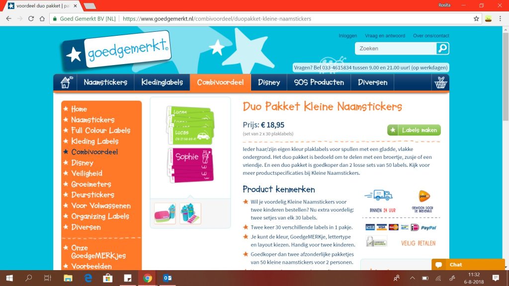 Screenshot Goedgemerkt