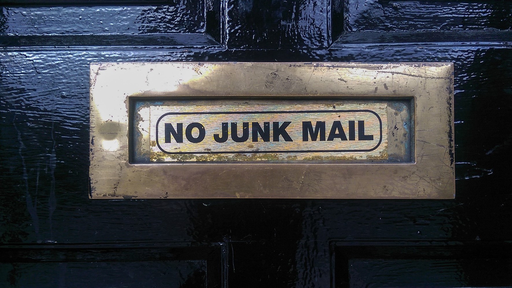 No junkmil in my mailbox